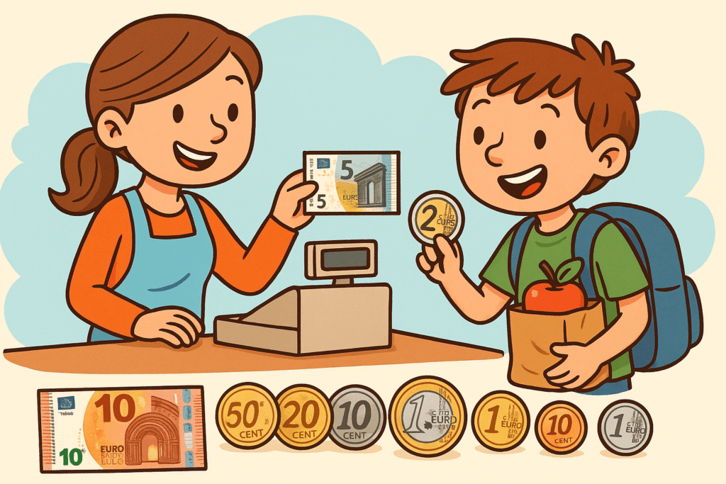 problemas de monedas y billetes primaria para imprimir
