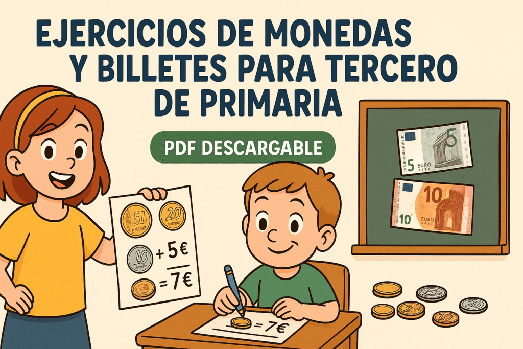 ejercicios monedas y billetes 3 primaria pdf